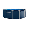 Intex 28930GH 3.66m x 1.22m Navy Blue Metal Frame Pool Set (Contents: One Pool Liner, Metal Frames and One Ladder)