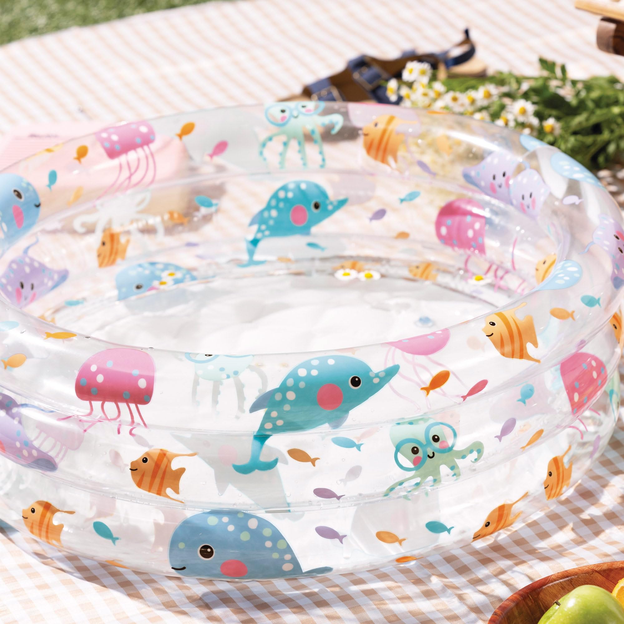 Intex – aufblasbares Planschbecken INTEX Farben + Base 61 x 22 cm-33 L – 57106 NP, Modelle und Farben Sortiert, Color, 229x152x56 cm